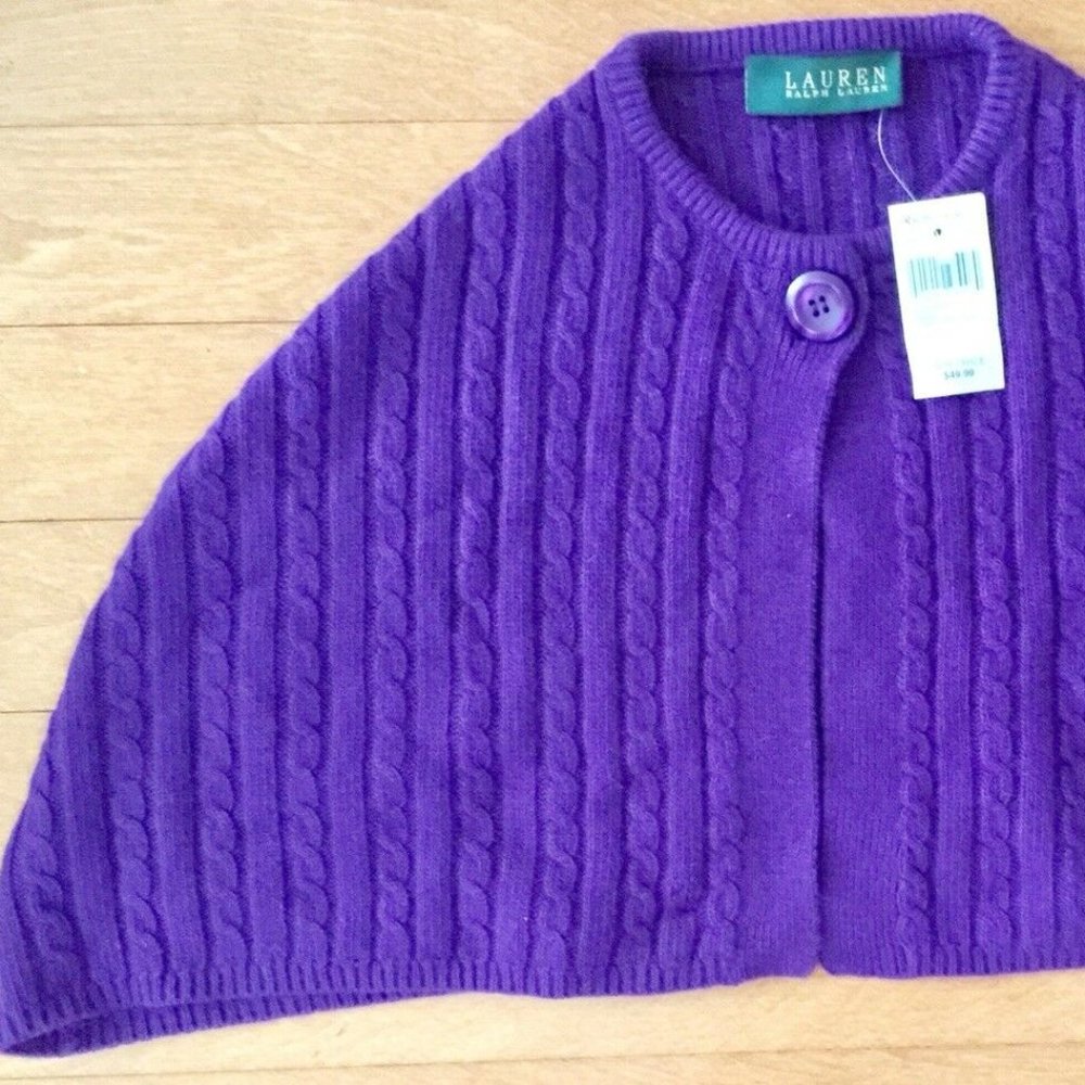 Polo Raulph Lauren Winter Wool Cape (One Size)